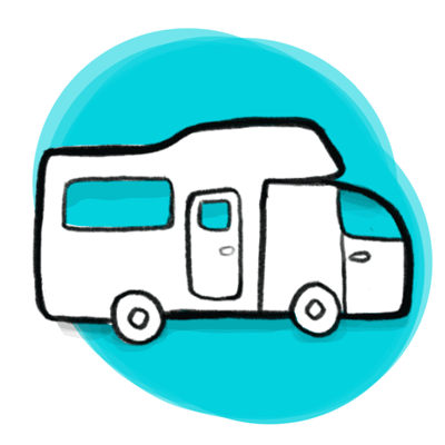 Camping car icon