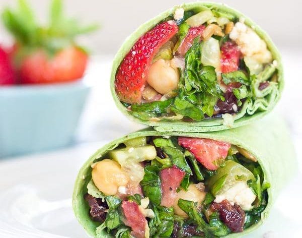 Strawberry Salad Wrap